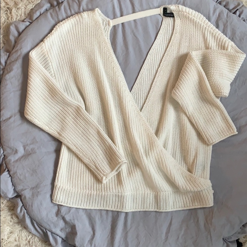 Cream knitted Sweater